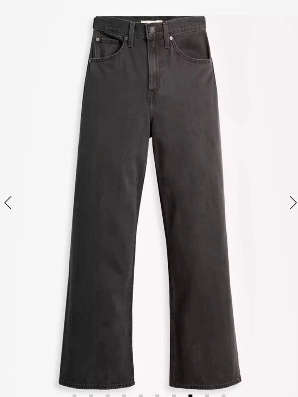 Levi's Cinch Baggy Jeans Wide Leg Black Waist 31